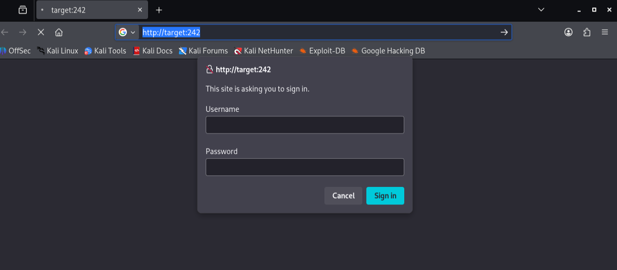 Browser Basic Auth prompt for the realm "Qui e nuce nuculeum esse volt, frangit nucem!"